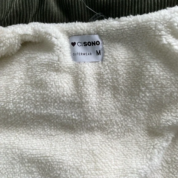 Ci Sono Olive Faux Fur Lined Vest - Picture 11 of 11